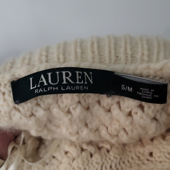 Ralph Lauren Ivory Turtleneck Poncho - Picture 2 of 7